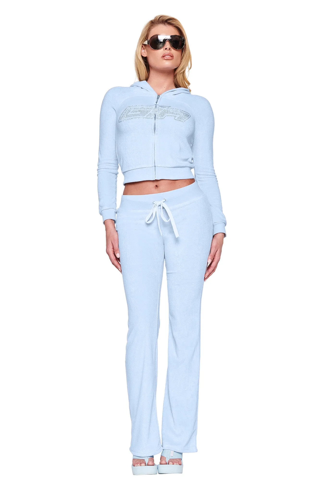 DAYSHA TERRY PANT - BLUE