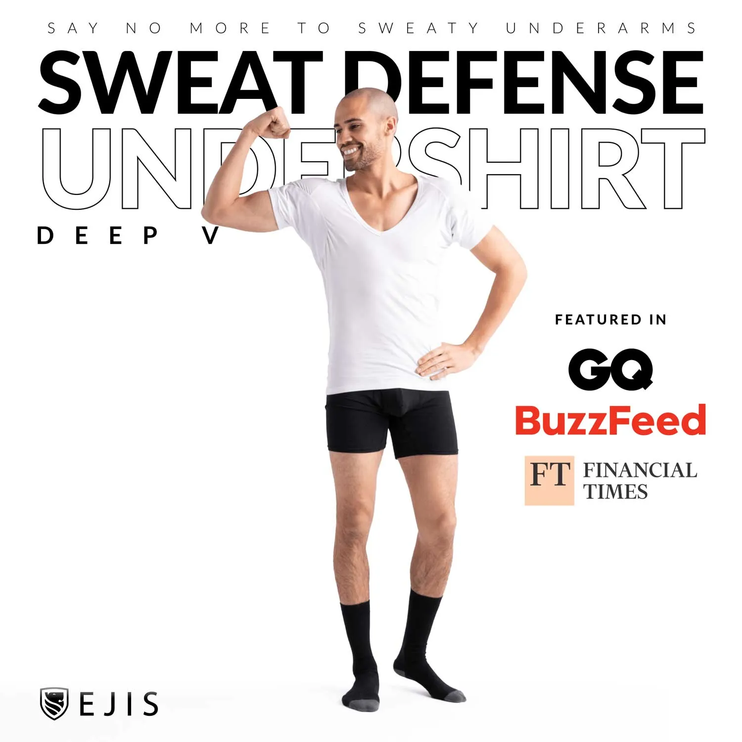 Deep V Micro Modal Sweat Proof Undershirt For Men - Grey 9-Pack