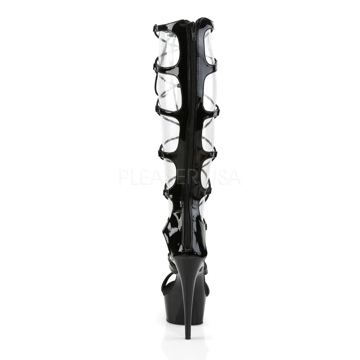 DELIGHT-698  Black Patent/Black