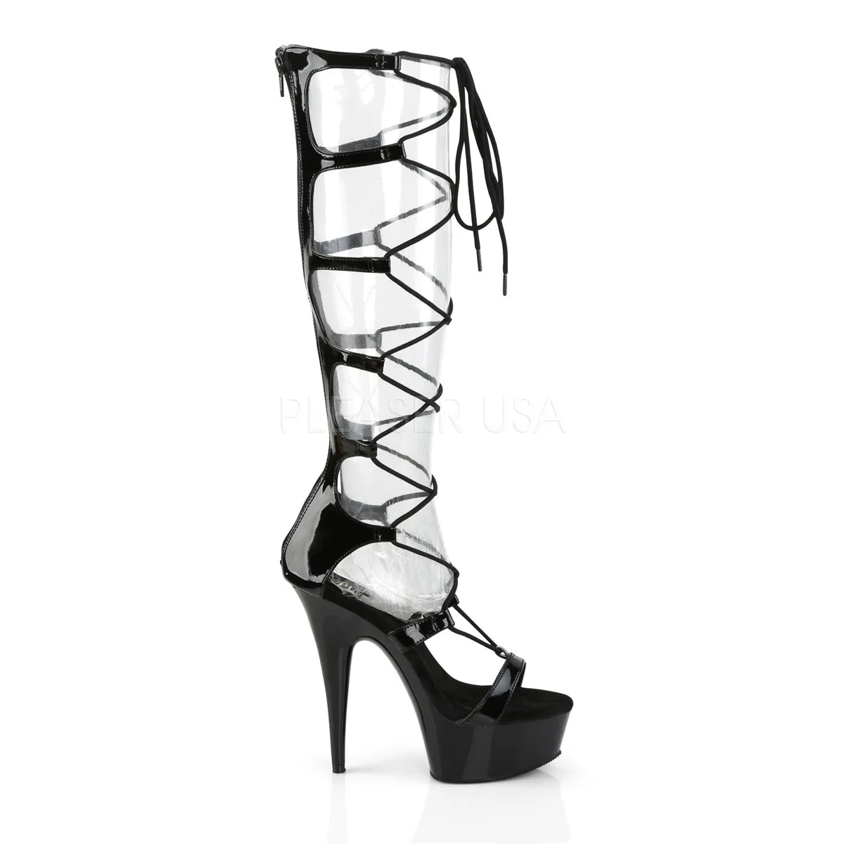 DELIGHT-698  Black Patent/Black