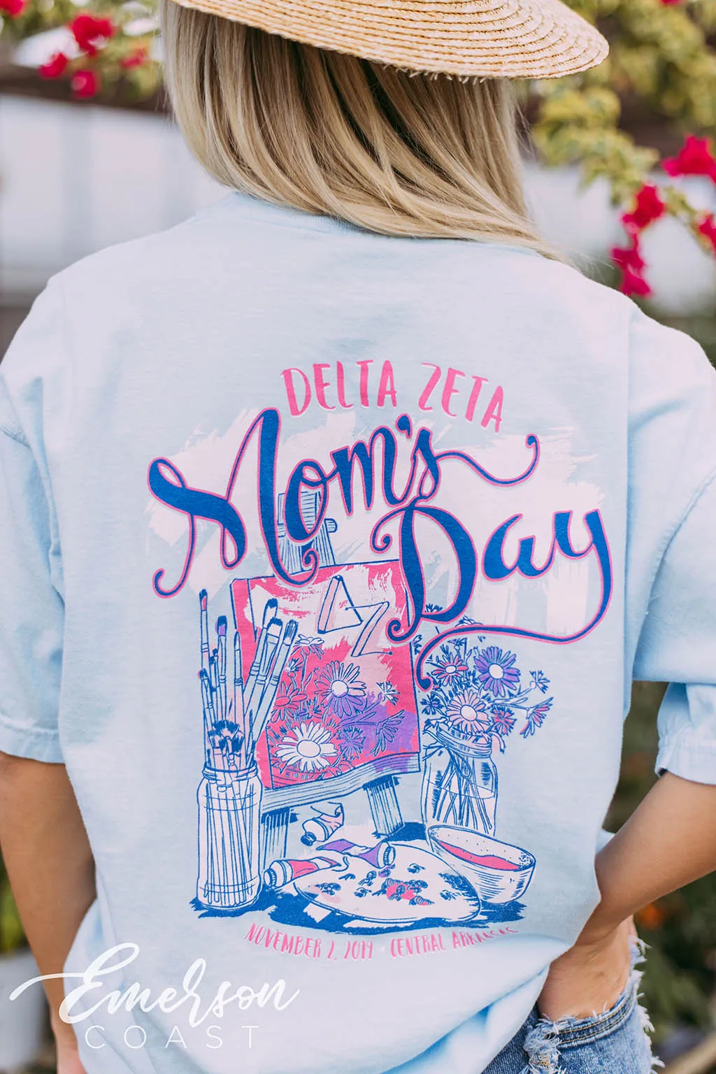 Delta Zeta Painting Mom's Day Tee