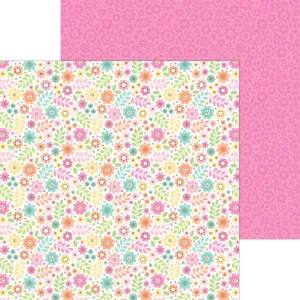 Doodlebug - Pretty Kitty - 12x12 Single Sheets - Backyard Bunch / 7629