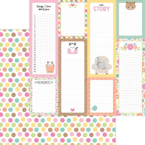 Doodlebug - Pretty Kitty - 12x12 Single Sheets - Having a Ball / 7634