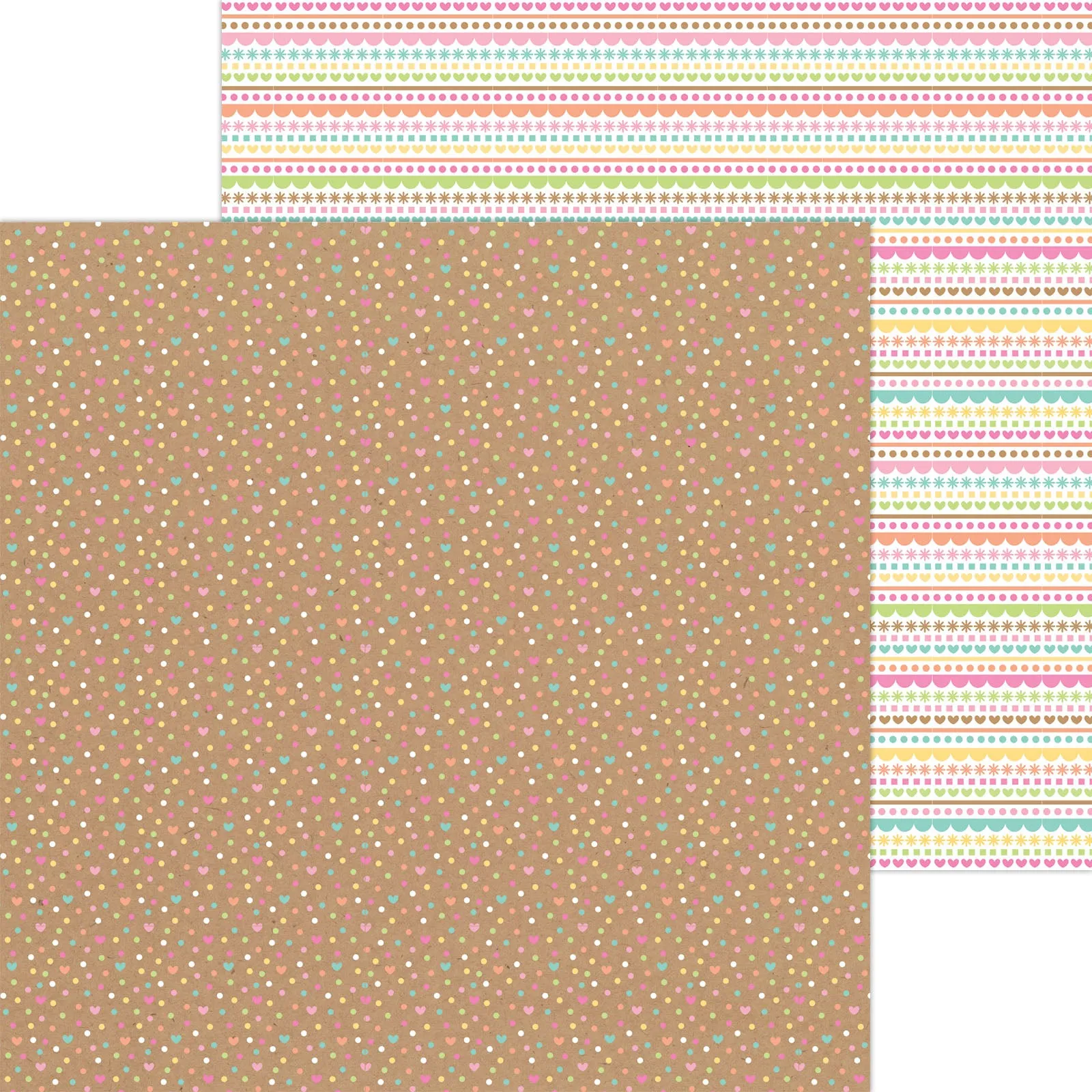 Doodlebug - Pretty Kitty - 12x12 Single Sheets - Sprinkling of Love / 7636