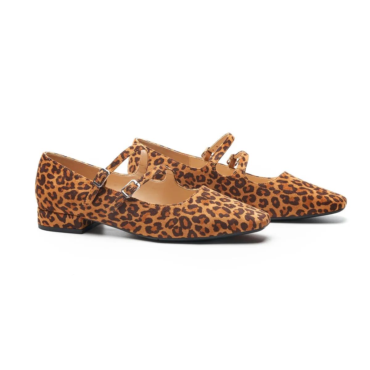 Double-Straps Block Heel Mary Jane (Alyssa A）