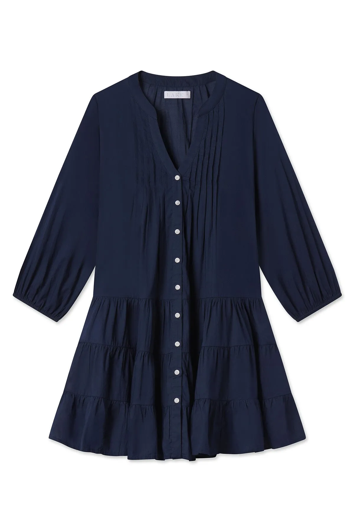 Eloise Tiered Dress in Deep Navy