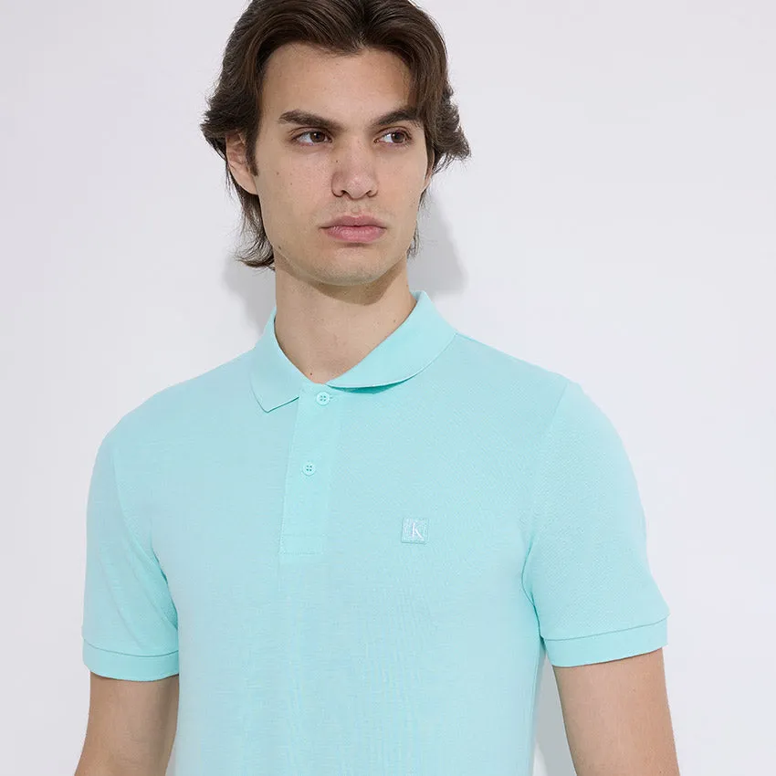 Embro Badge Slim Polo - Blue