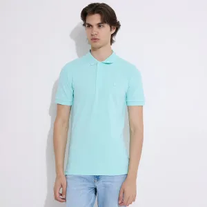 Embro Badge Slim Polo - Blue