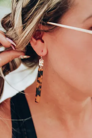 Emmerson Earrings - Dark Tortoise