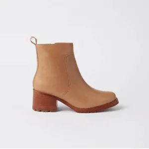 Ester Zip Up Bootie - Clay- Women