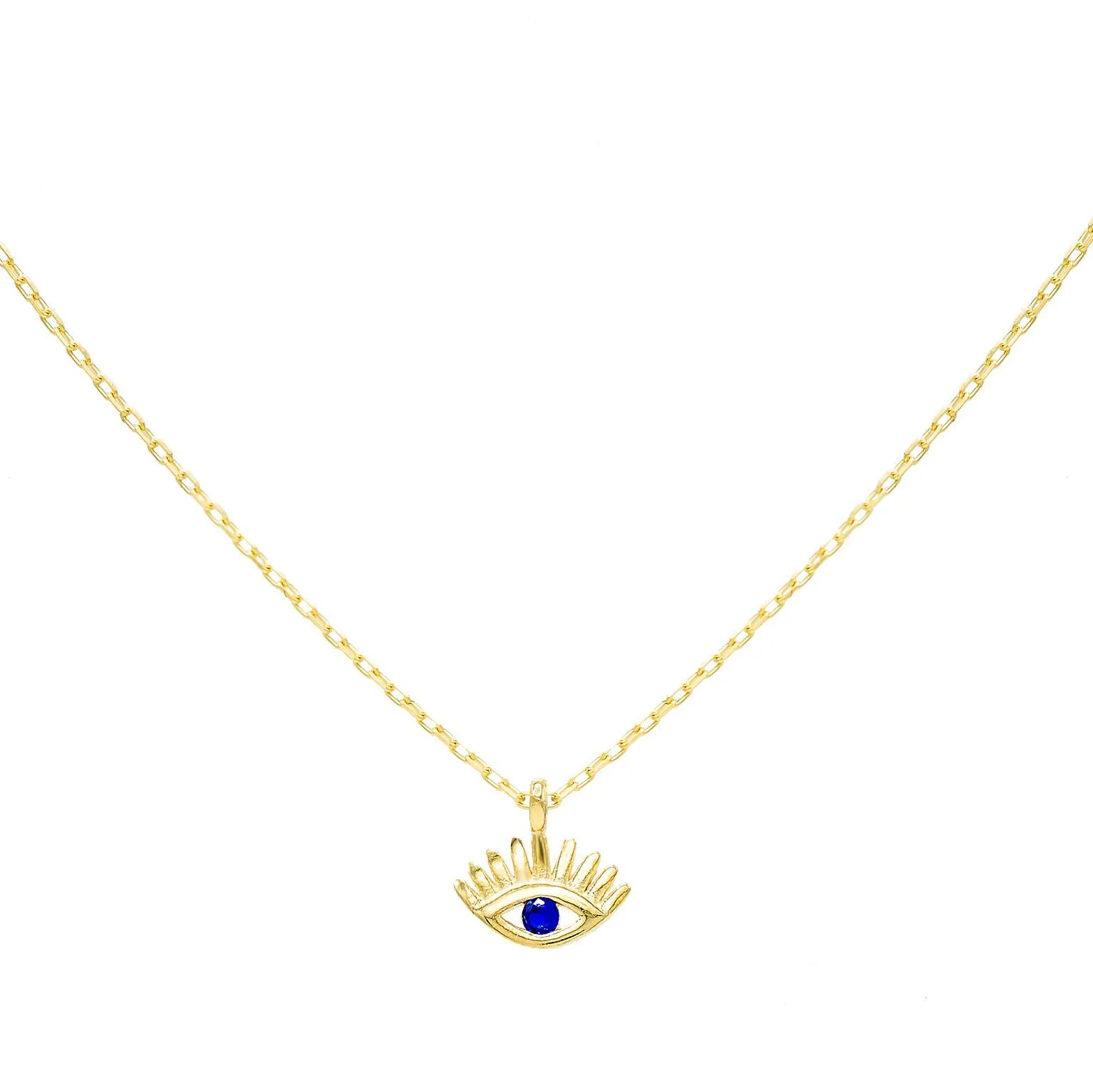 Evil Eye Lash Necklace