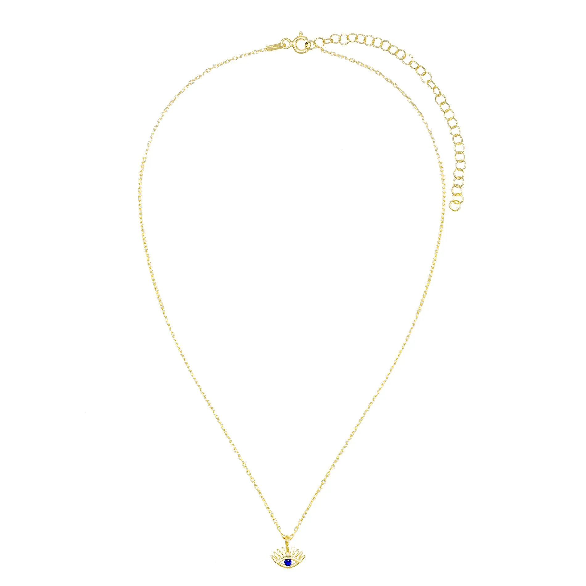 Evil Eye Lash Necklace