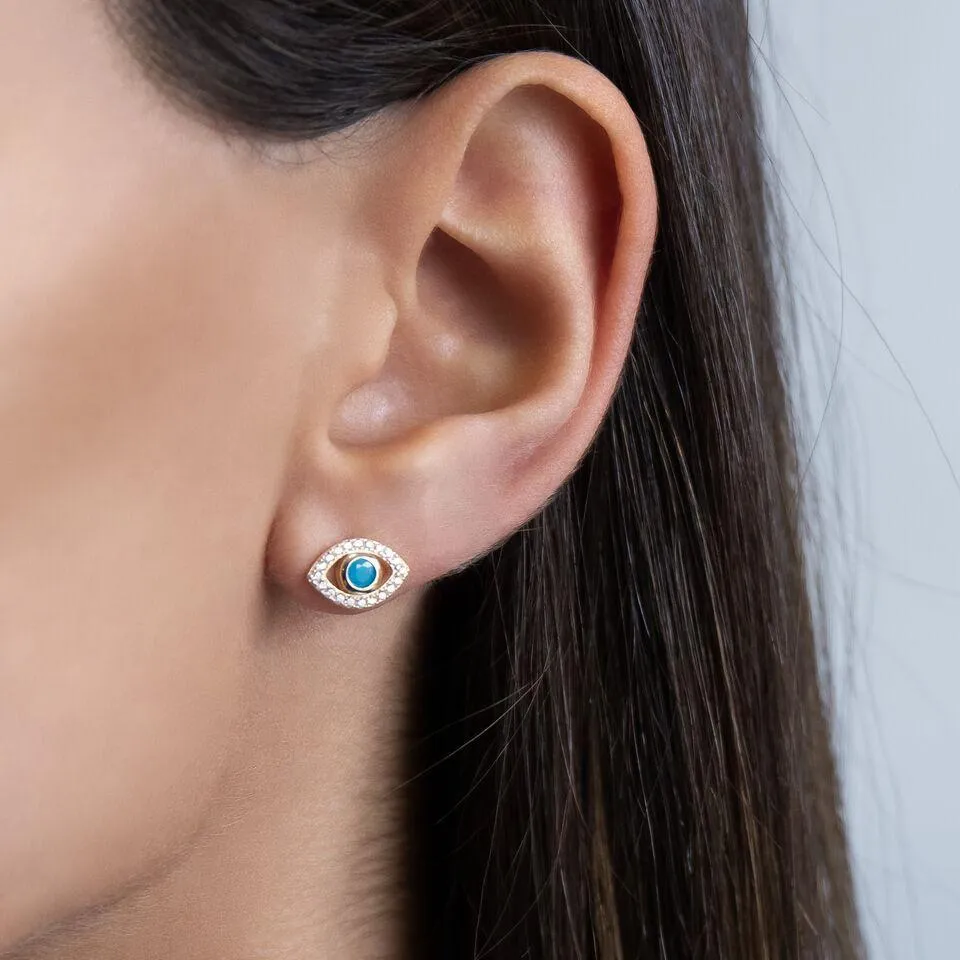 Evil Eye Stud Earring