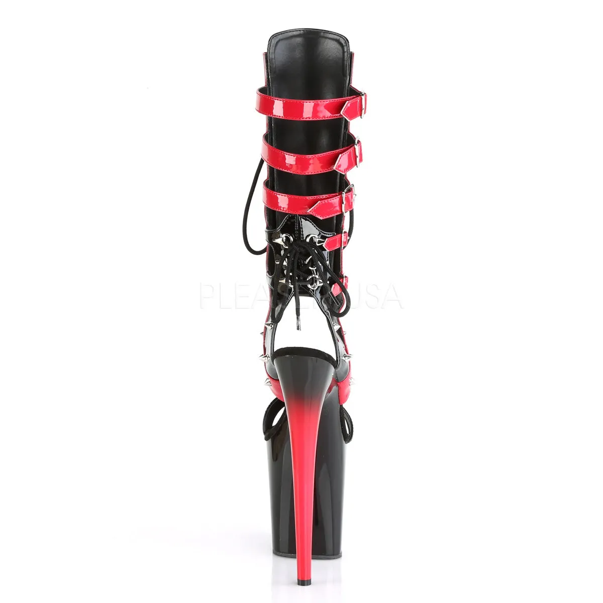 FLAMINGO-800-38  Black-Red Patent/Black-Red