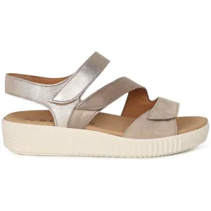 Gabor Ball (Marigold) Taupe Metallic Sandals