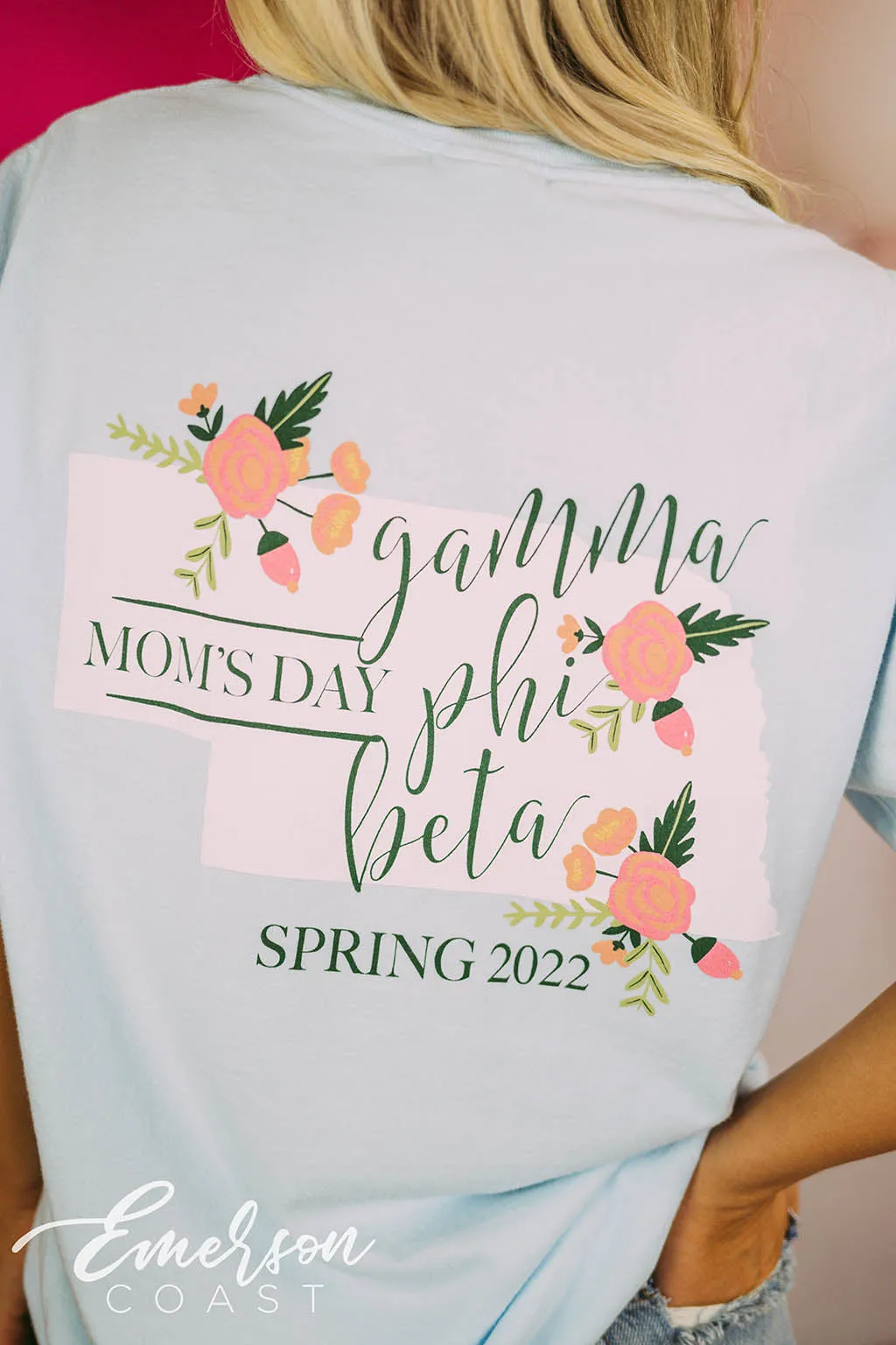 Gamma Phi Beta Moms Day Floral Tee