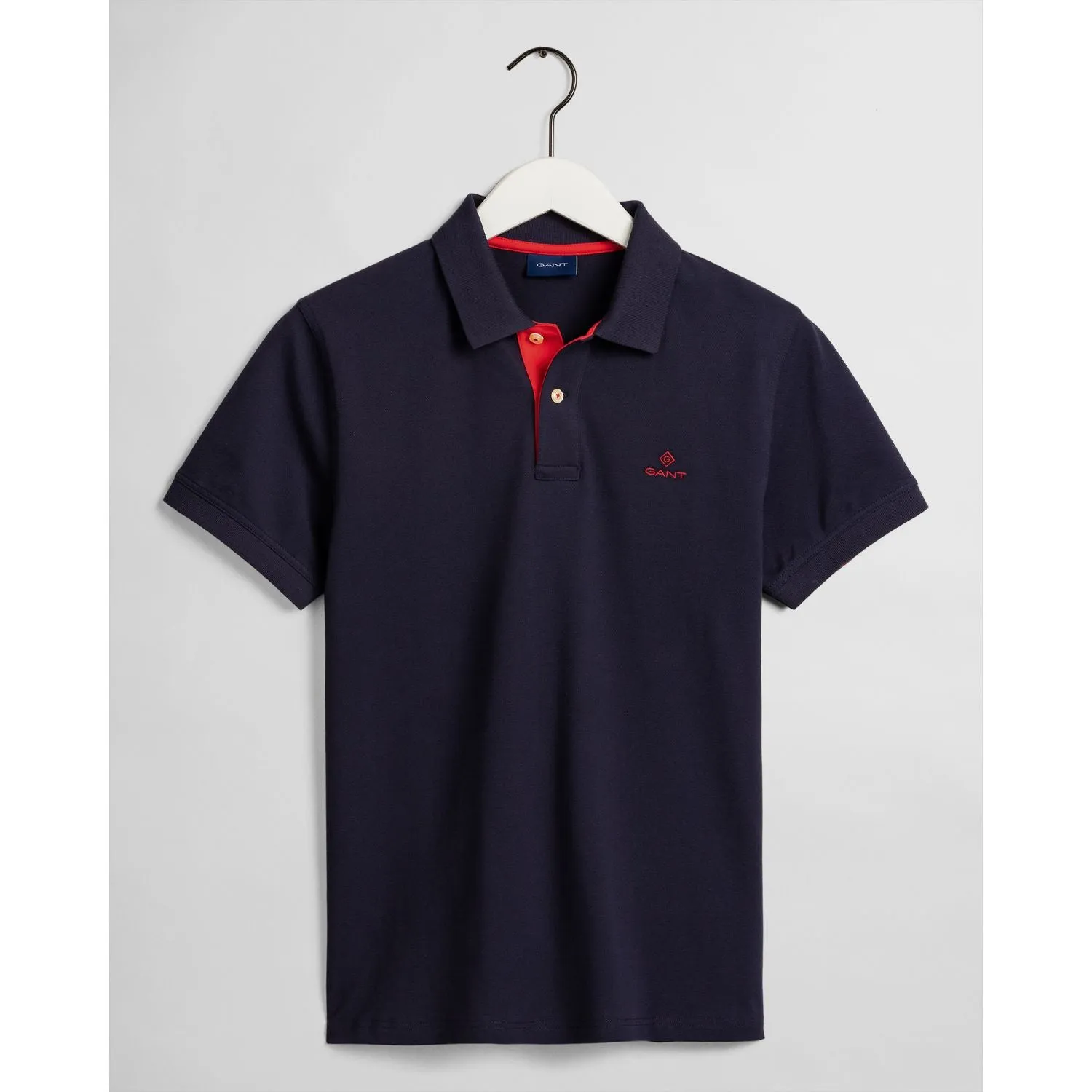 Gant Mens Contrast Collar Pique Polo