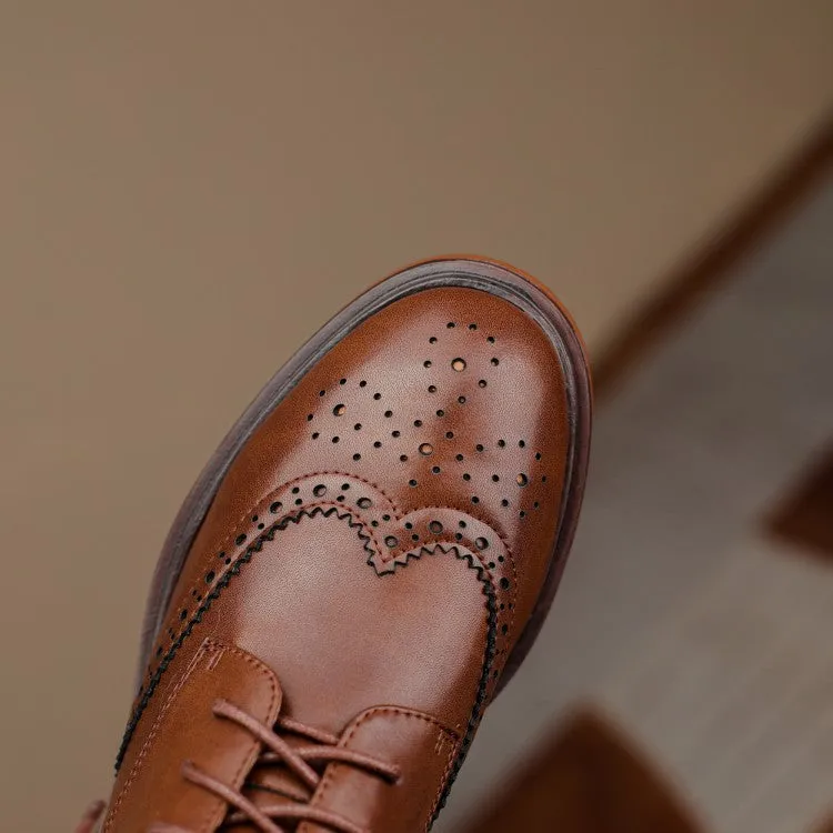 Genuine Leather Classic Style Low Heel Winter Boots