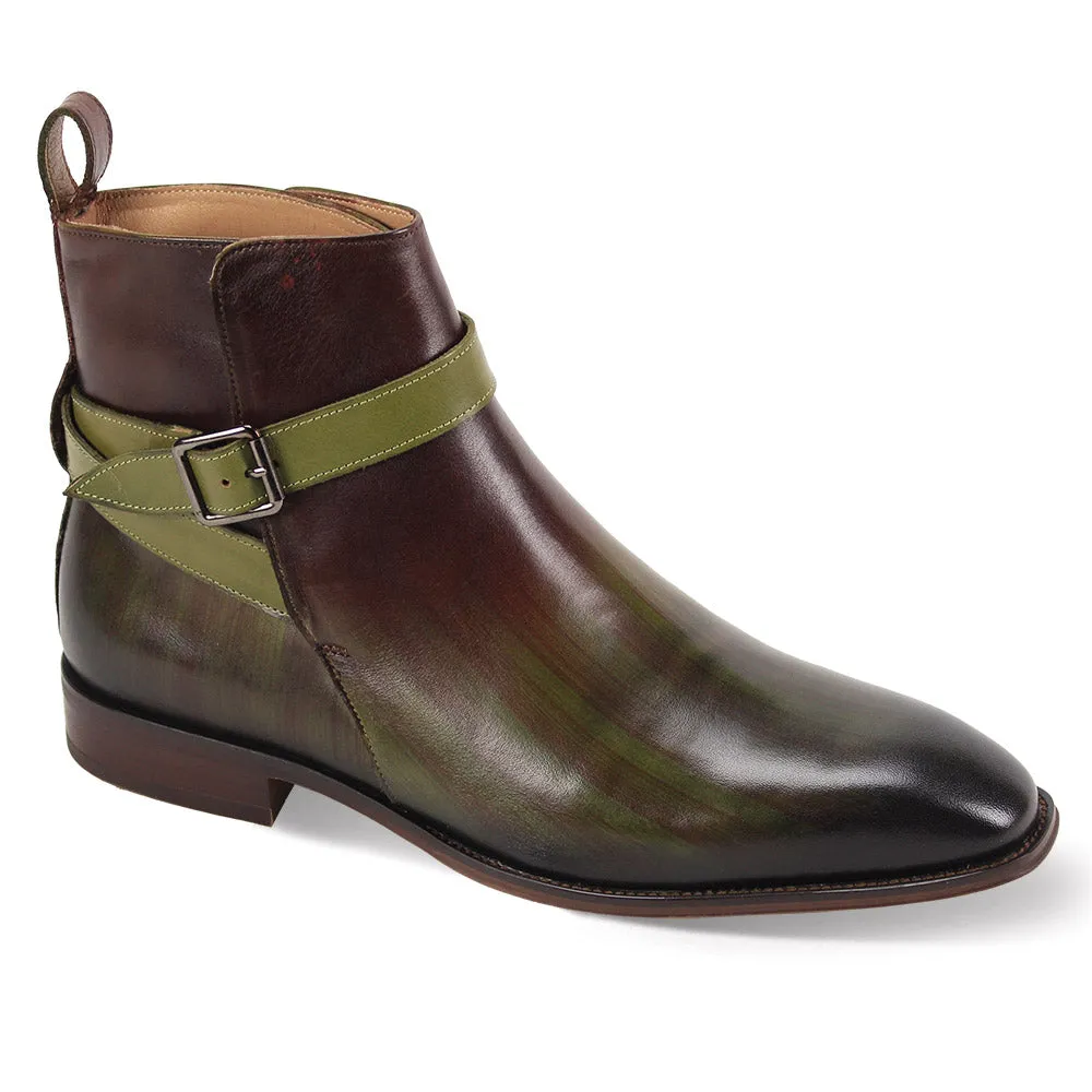 Giovanni Rustic Patina Leather Jodhpur Boots