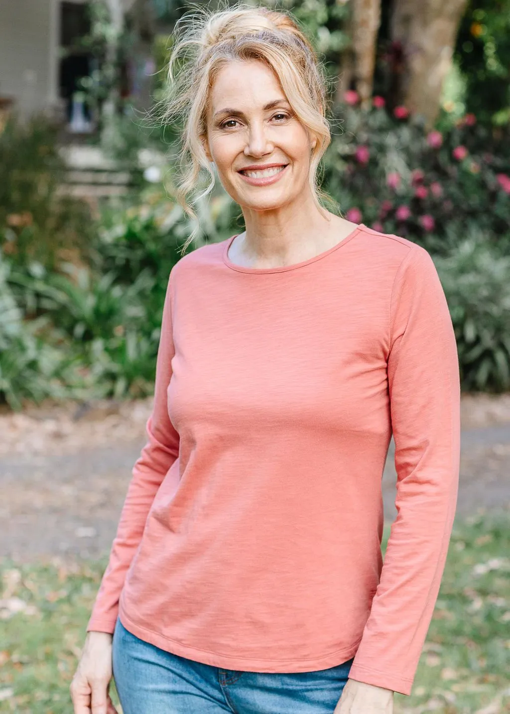 Goondiwindi Cotton 100% Cotton Slub Long Sleeve Tee Shirt - 3 Colours