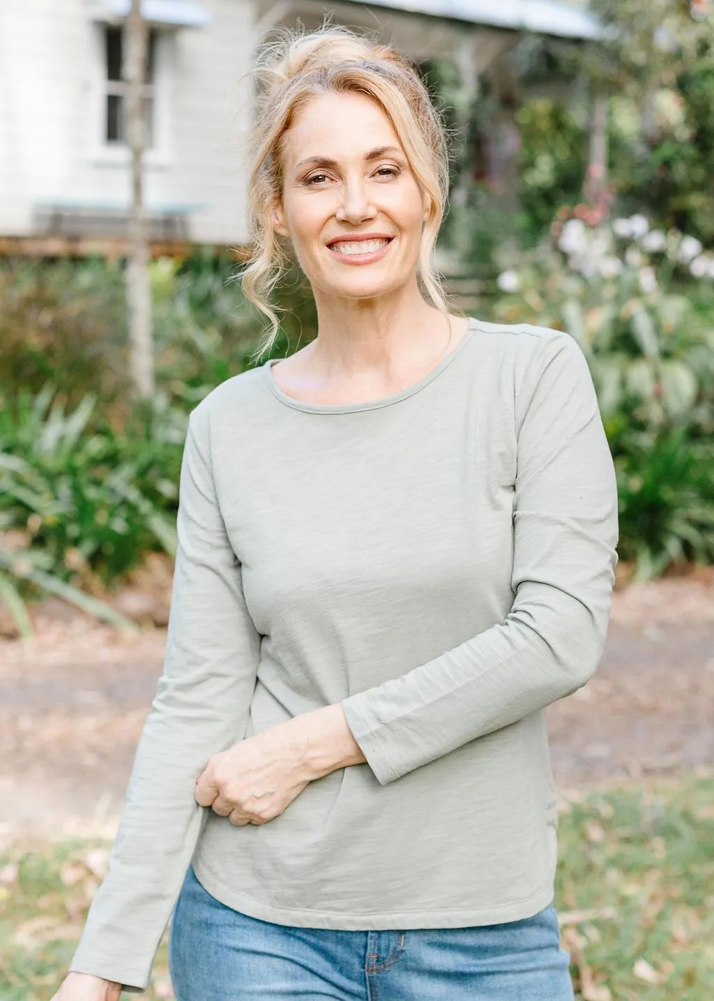 Goondiwindi Cotton 100% Cotton Slub Long Sleeve Tee Shirt - 3 Colours