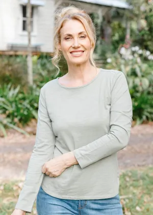 Goondiwindi Cotton 100% Cotton Slub Long Sleeve Tee Shirt - 3 Colours