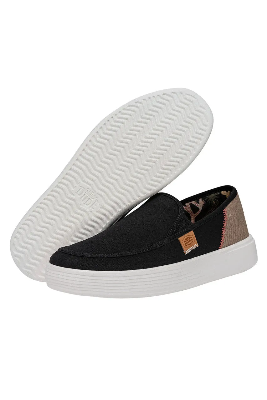 Hey Dude Women's Sunapee Craft Linen Black Shoes