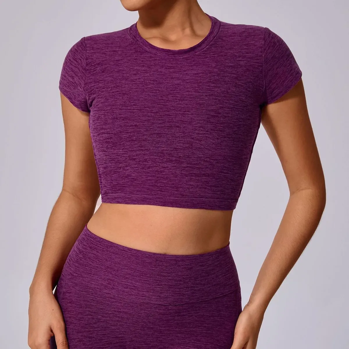 Iona Short Sleeve Open-Back Strappy Crop Top