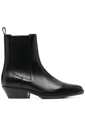 ISABEL MARANT Delena leather ankle boots