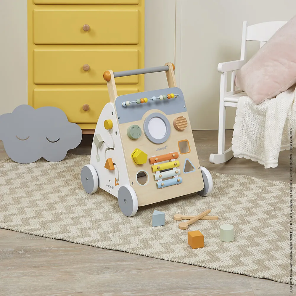 Janod Sweet Cocoon Wooden Multi-Activity Trolley