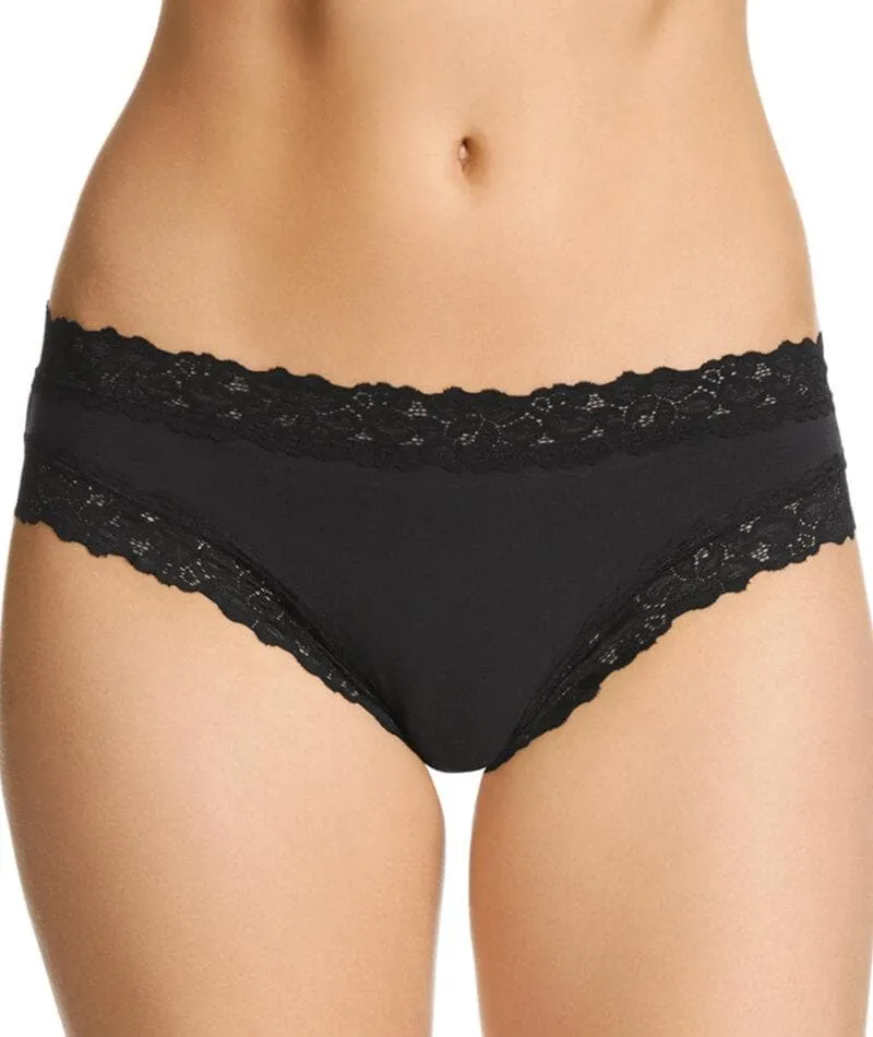 Jockey Parisienne Cotton Bikini - Black