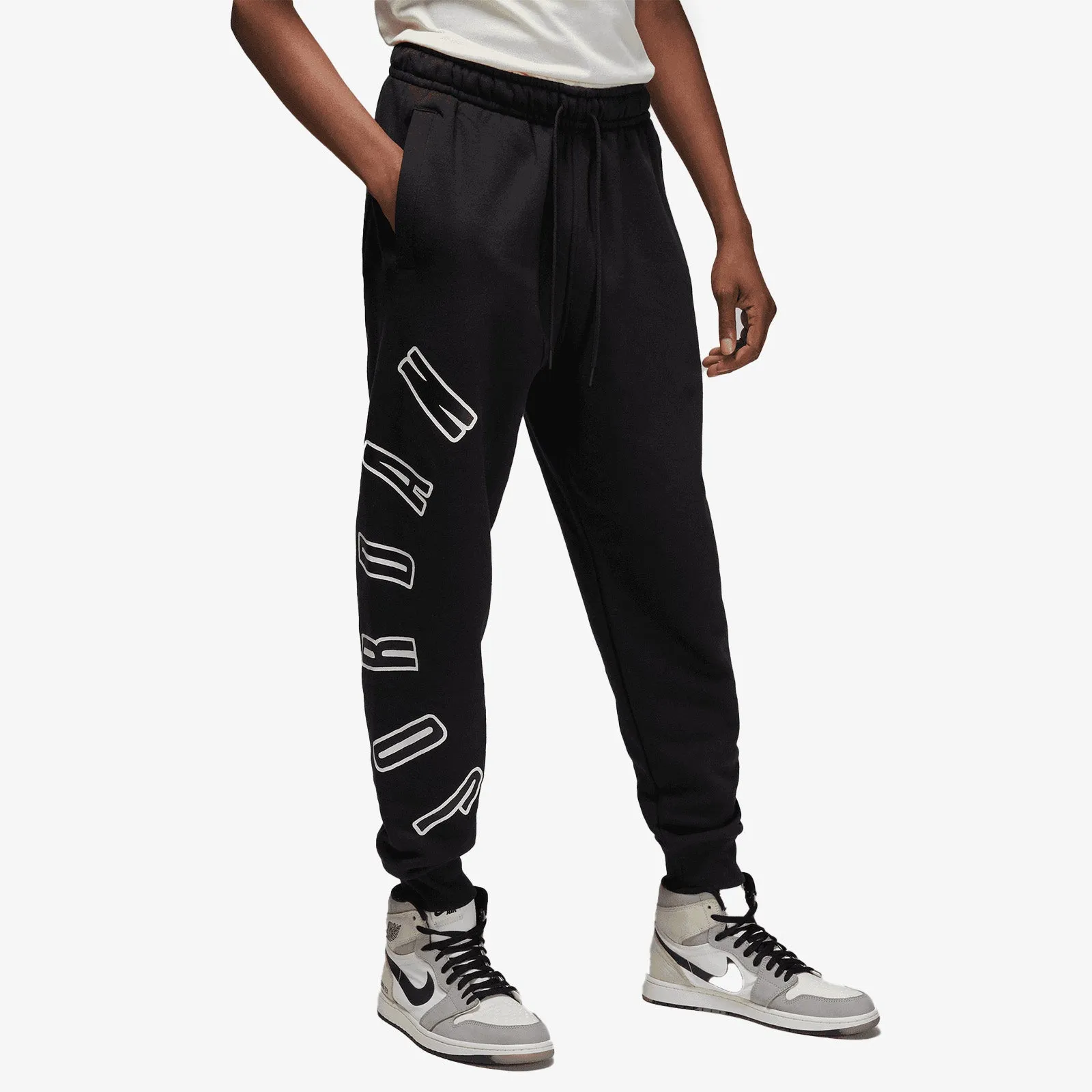 Jordan Flight MVP Wordmark Fleece Pants - Black