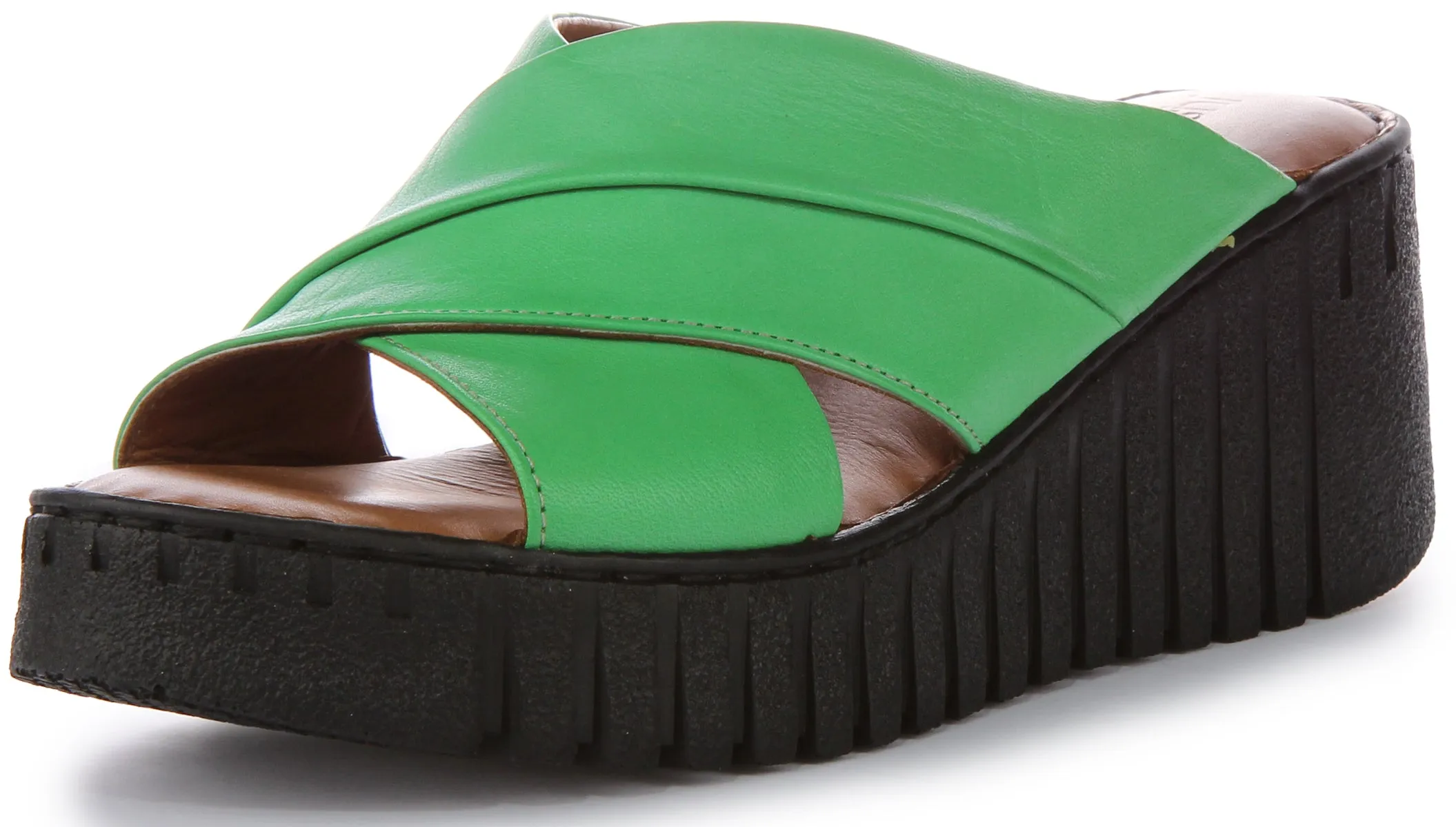 Justinreess England Camile Soft Footbed In Green For Women | Secret Sale