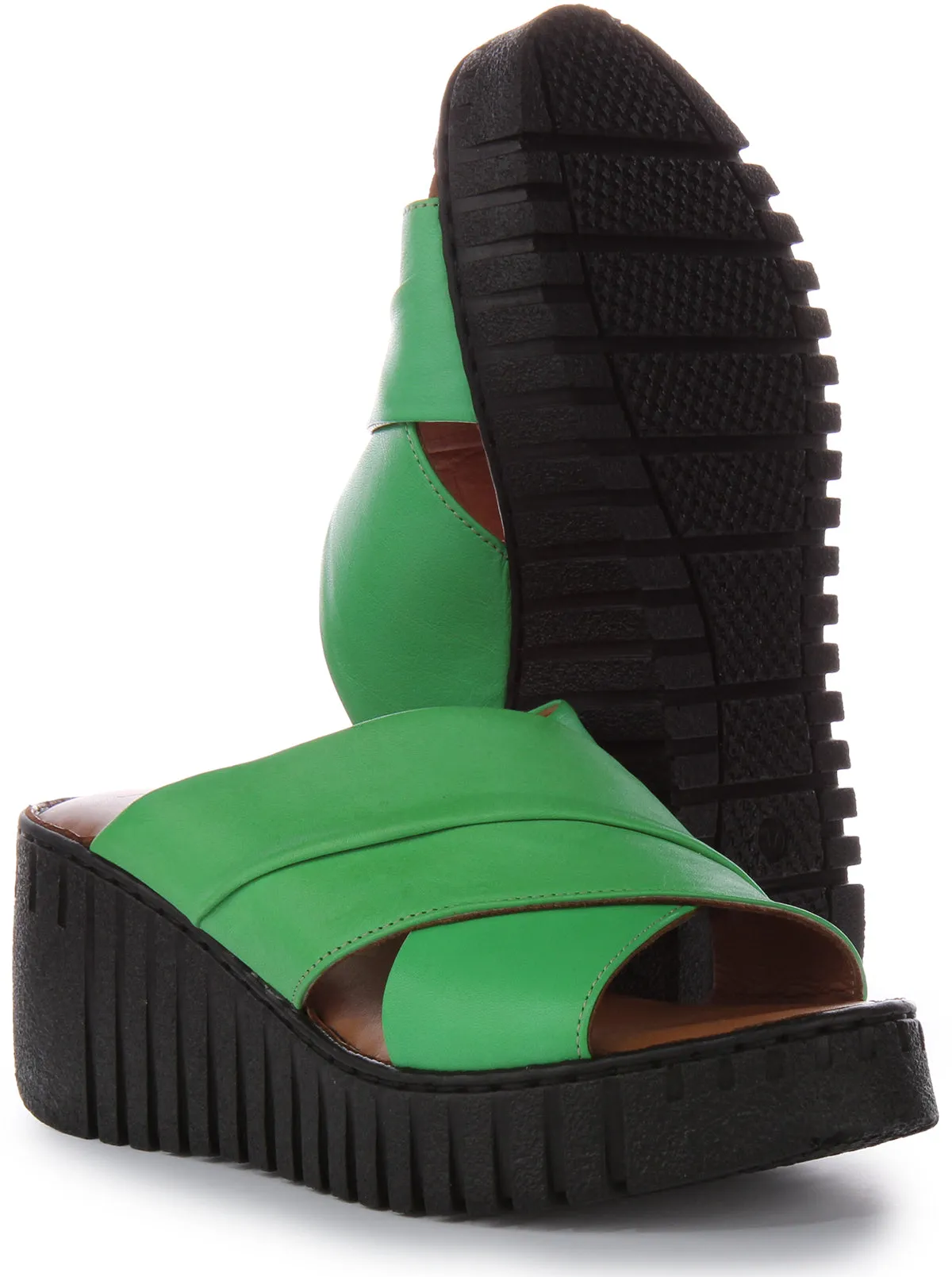 Justinreess England Camile Soft Footbed In Green For Women | Secret Sale