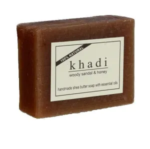 Khadi Natural Woody Sandal & Honey Soap 100gm