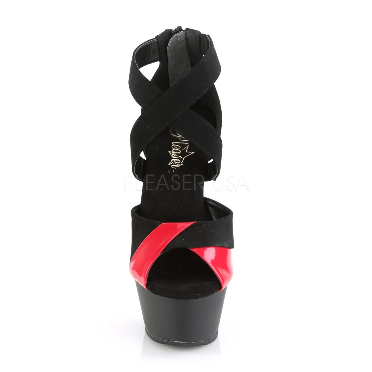 KISS-221  Black Nubuck-Red Patent/Black Matte-Red
