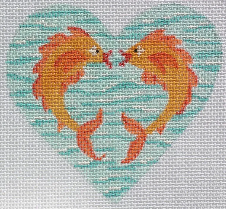 Kissy Fish Mini Heart