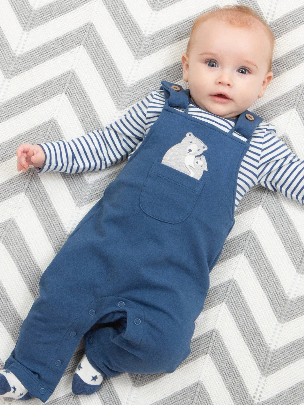 KITE| Snuggle bear dungarees