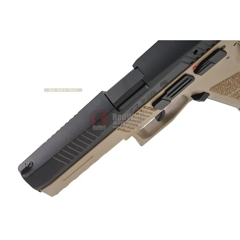 KJ Works CZ P-09 Duty (ASG Licensed) CO2 Version - TAN