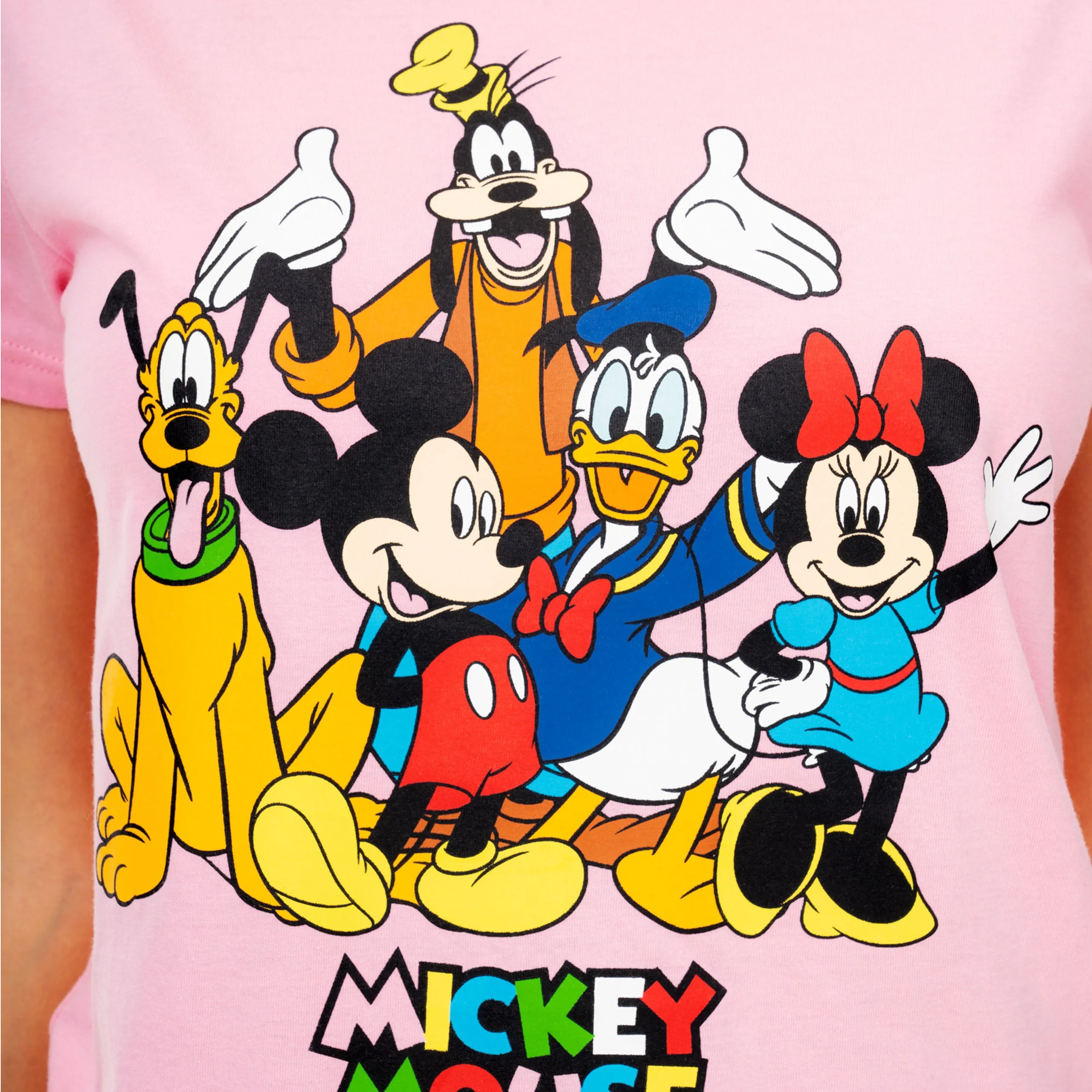 Ladies Mickey Mouse and Friends Short Pajamas