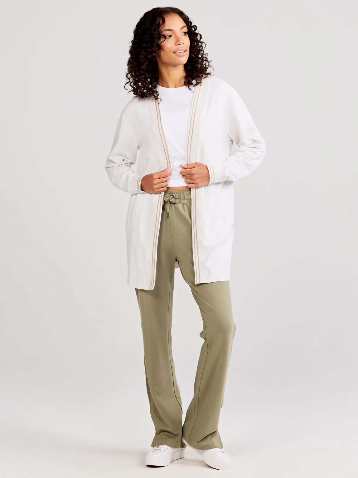 Letterman French Terry Cardigan