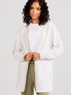 Letterman French Terry Cardigan