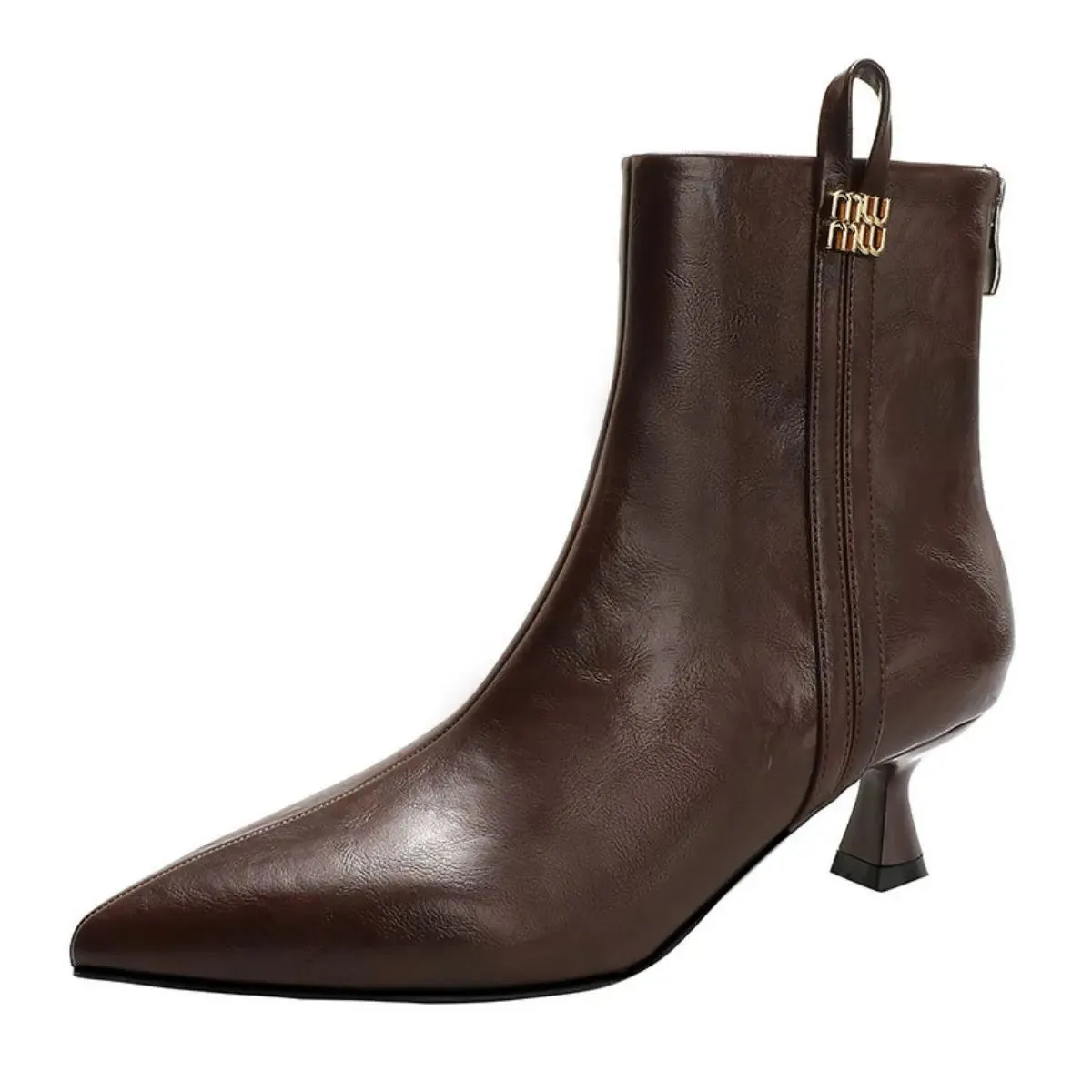 'Lola' Kitten Heels Ankle Boots