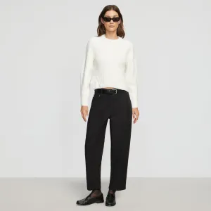 Lucy Pintuck Barrel-Leg Pant