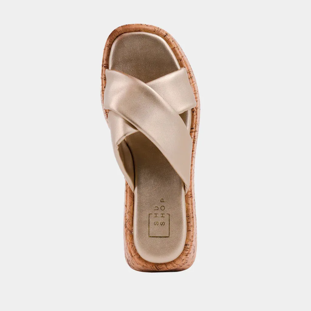 Lydia Sandals in Gold