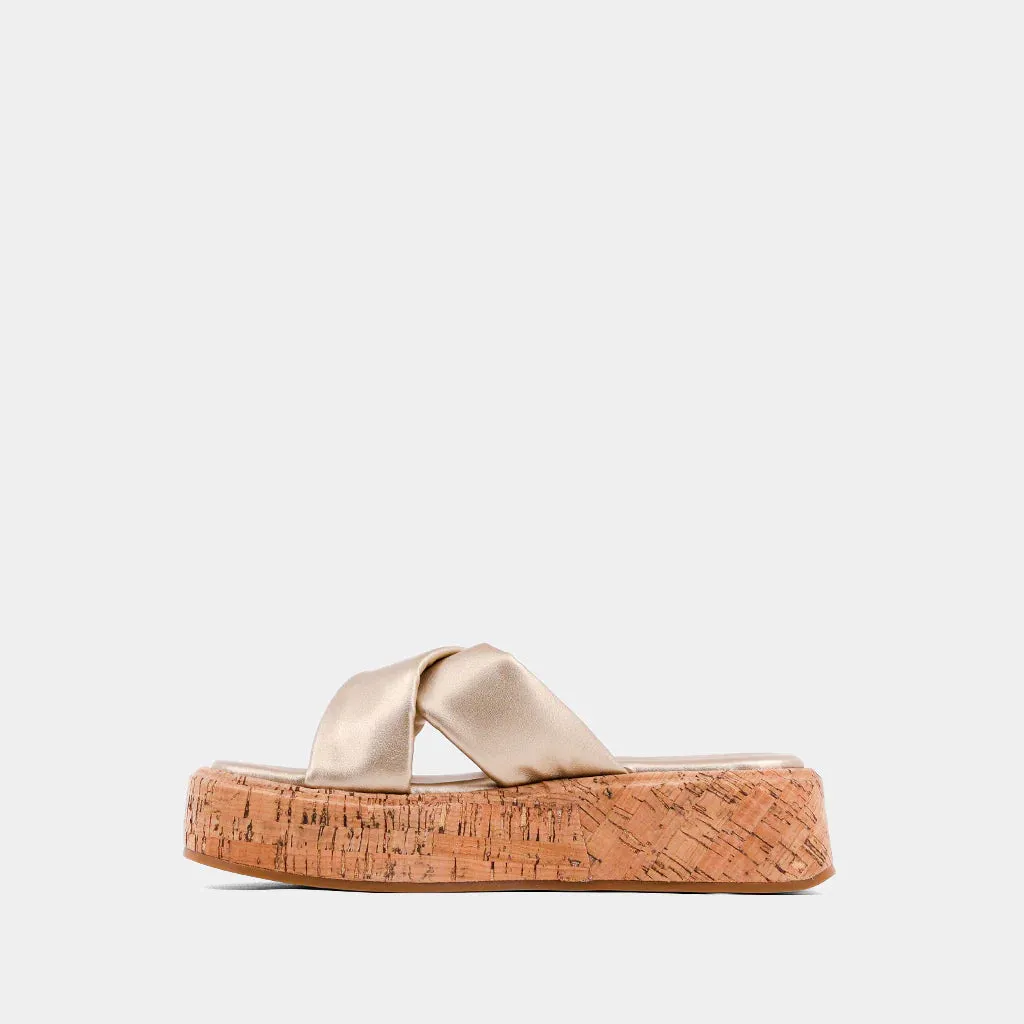 Lydia Sandals in Gold
