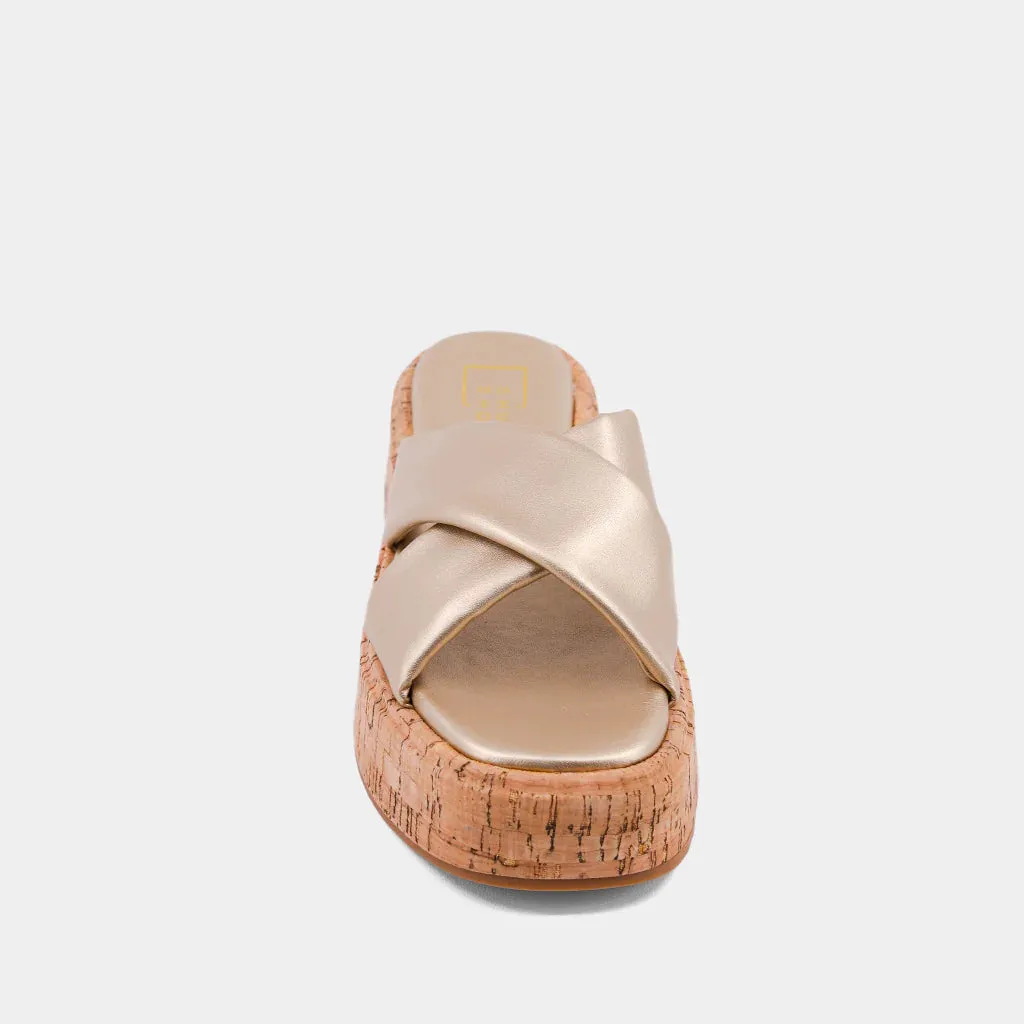 Lydia Sandals in Gold
