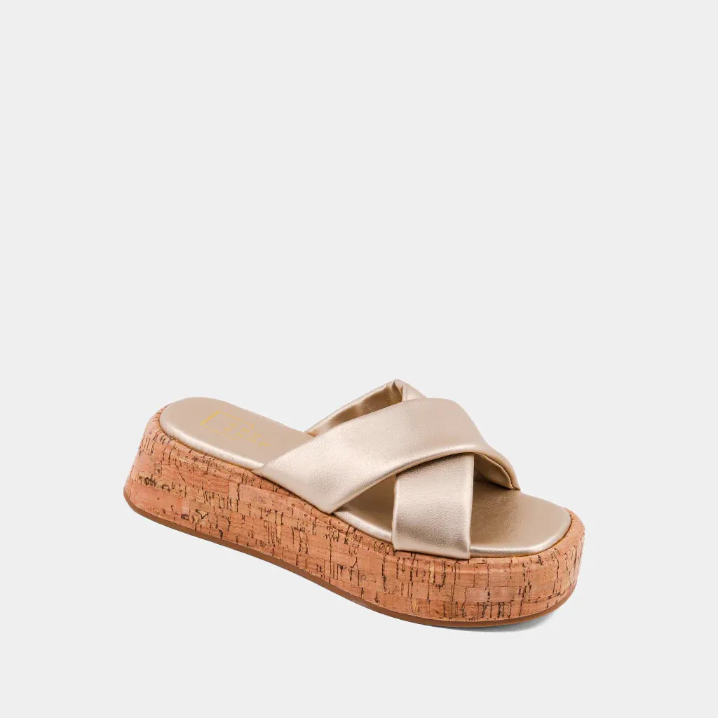 Lydia Sandals in Gold