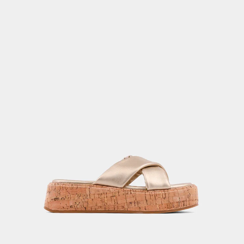 Lydia Sandals in Gold
