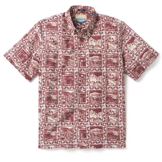 M480612519 Reyn Spooner Summer Commemorative Button Front Shirt